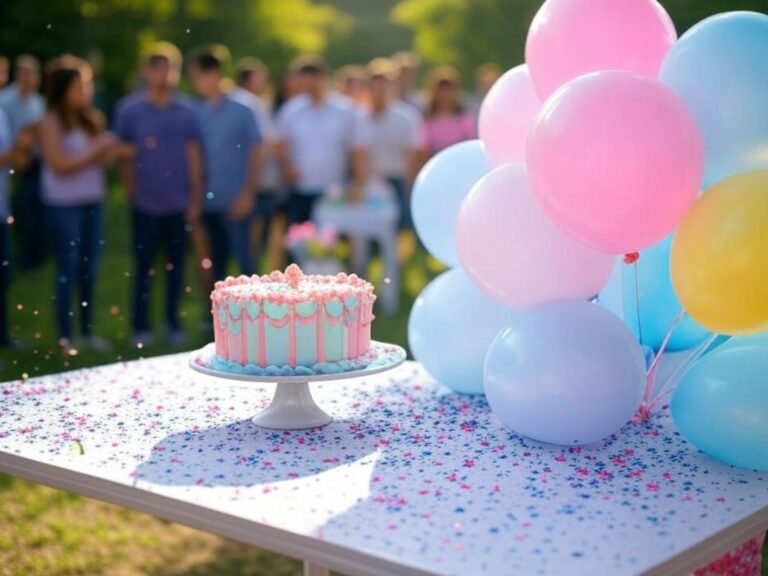 Cake and balloon